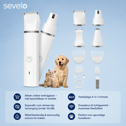 MultiTrim™ Pro – De stressvrije 4-in-1 hondentrimmer