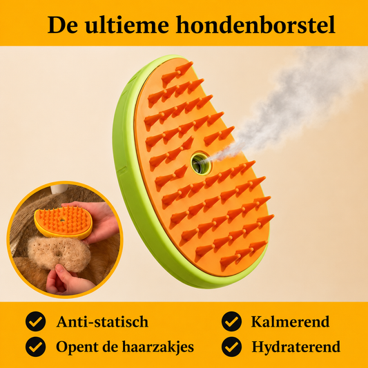 SteamGroom™ Stoomborstel voor Honden en Katten