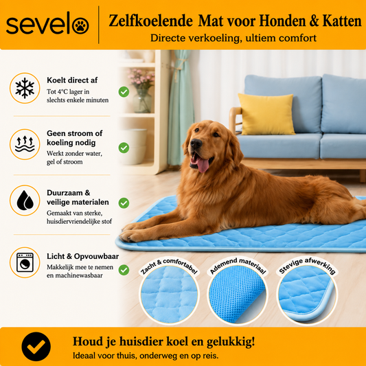 Sevelo CoolNest™ I - Zelfkoelende Ligmat voor Huisdieren