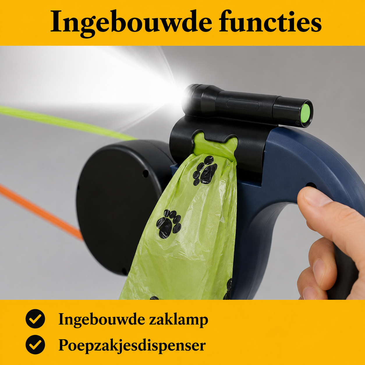 WandelMaat Duo™De dubbele hondenriem met 360° draaimechanisme