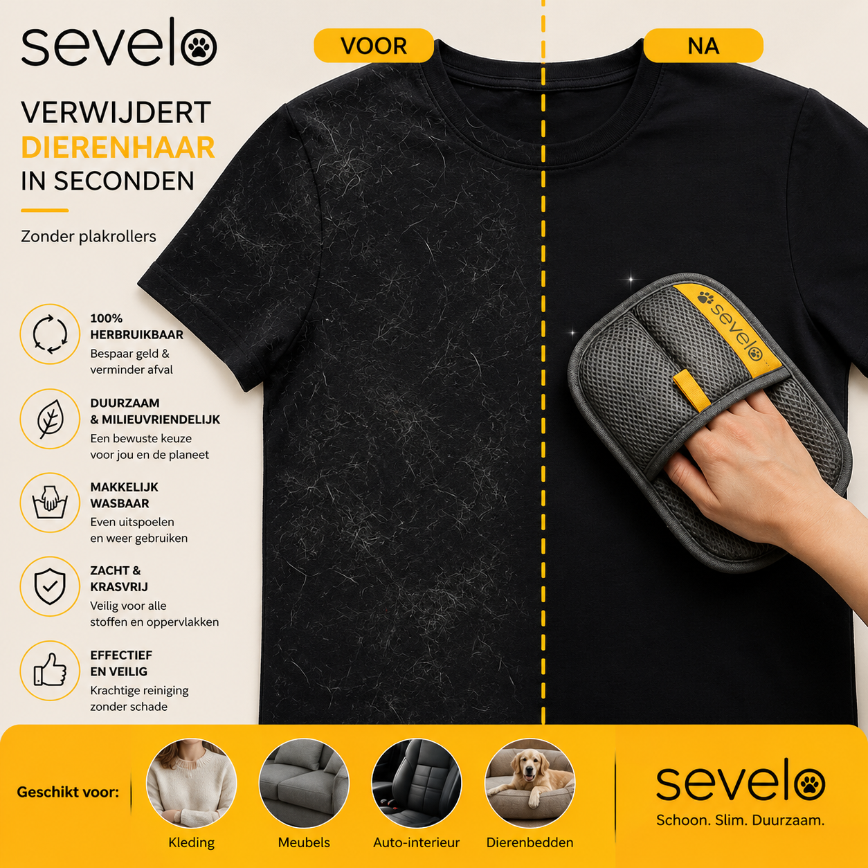 sevelo™ haren verwijder handschoen