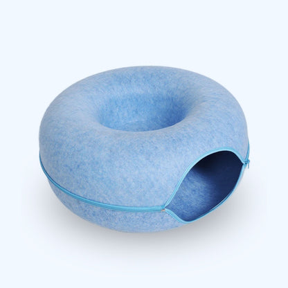 2-in-1 Donut Tunnel Bed voor Katten