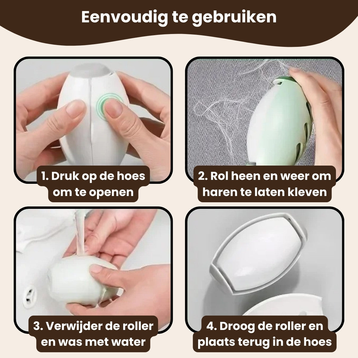 Sevelo® FurSwipe - Herbruikbare Pluizenroller voor Huisdierharen