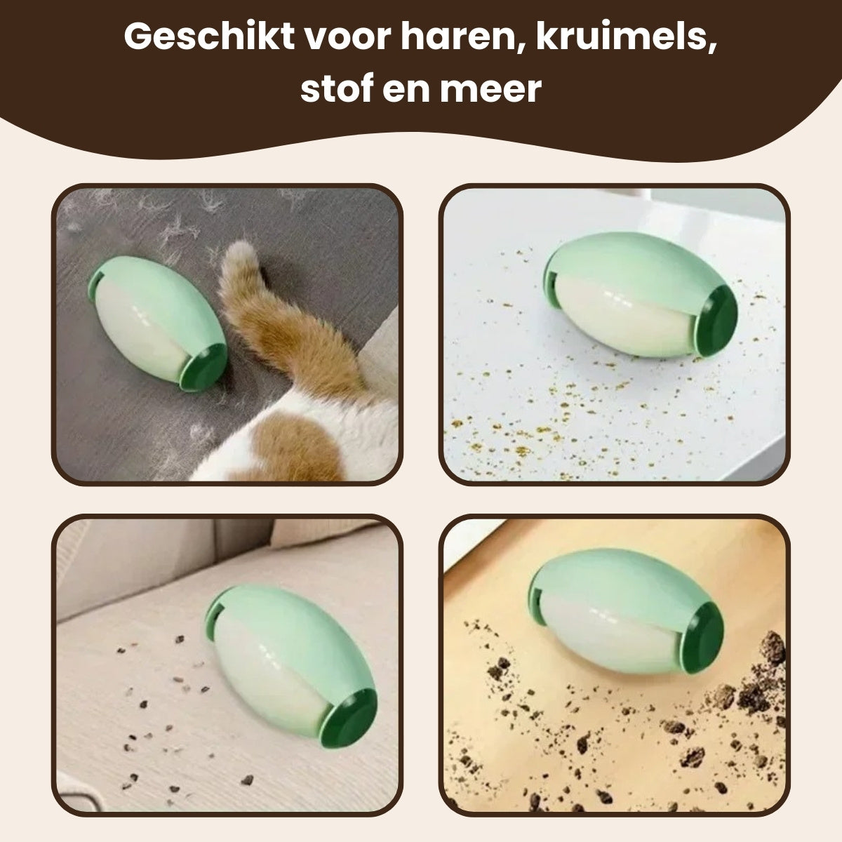 Sevelo® FurSwipe - Herbruikbare Pluizenroller voor Huisdierharen