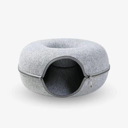 2-in-1 Donut Tunnel Bed voor Katten