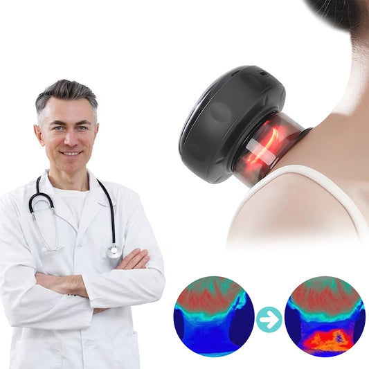 Het ThermaRelief™ Smart cupping massageapparaat.