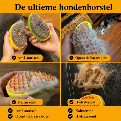 SteamGroom™ Stoomborstel voor Honden en Katten