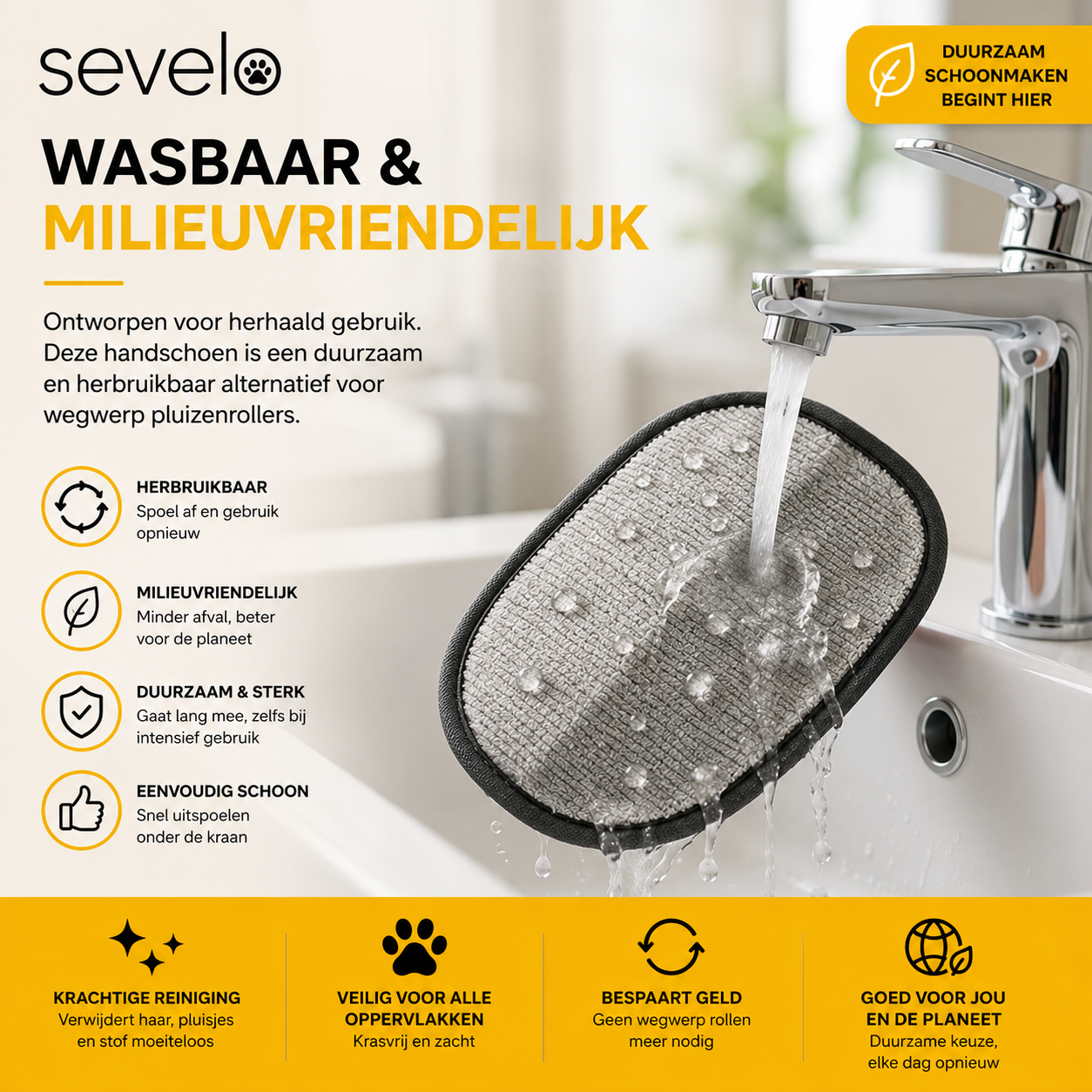 sevelo™ haren verwijder handschoen