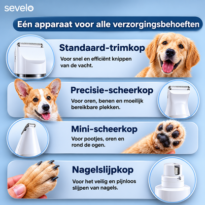 MultiTrim™ Pro – De stressvrije 4-in-1 hondentrimmer